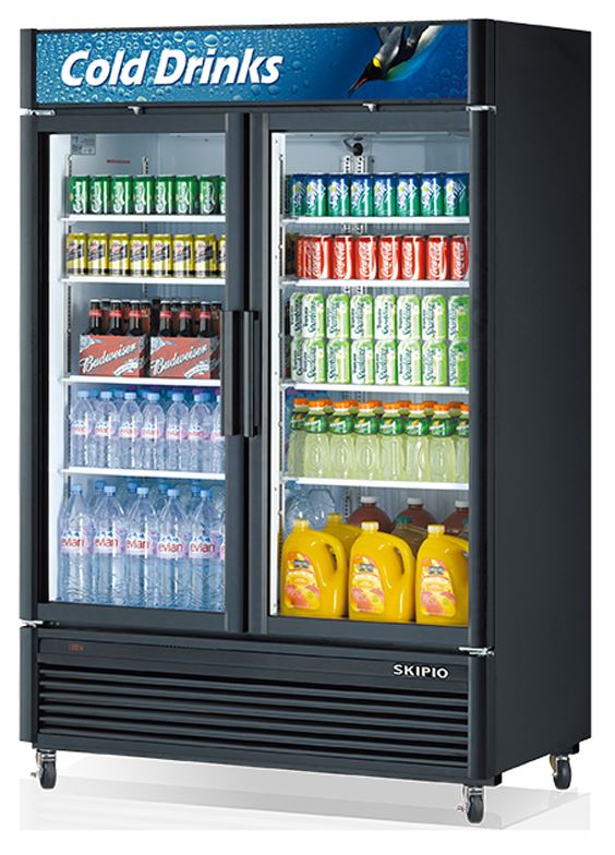glass door merchandiser fridge