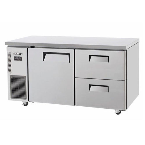 SUF15-2D-2 1 Door 2 Drawer Undercounter Freezer