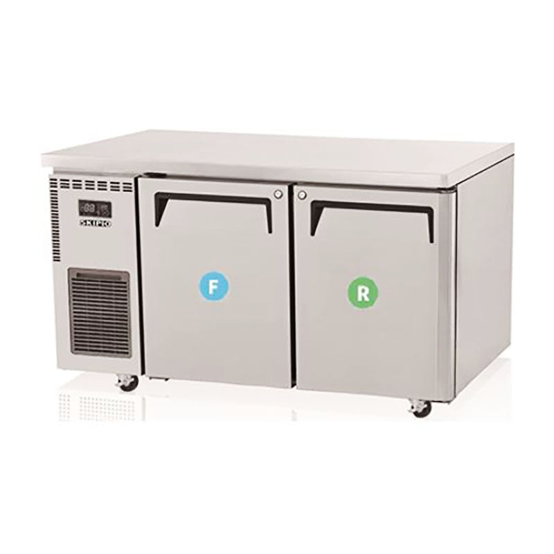 dual under counter fridge freezer