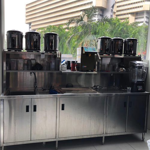 Stainless Steel Bubble Tea Counter