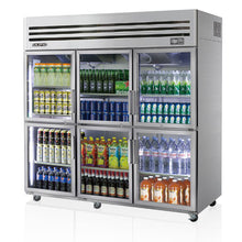 Load image into Gallery viewer, upright glass door freezer